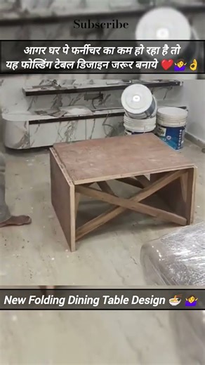New Model Folding Dining Table Design 🍜 🤷‍♂️ 👌#diningtable #foldingtable #table #studytable #shorts
