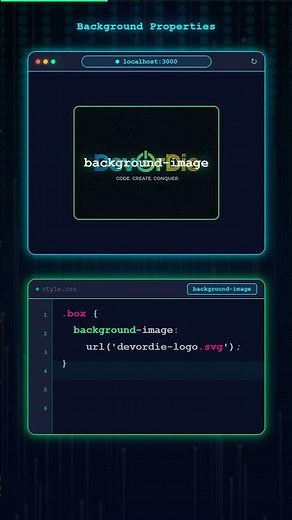 CSS Background Properties in 25 Seconds! 🔥 (All You Need to Know)