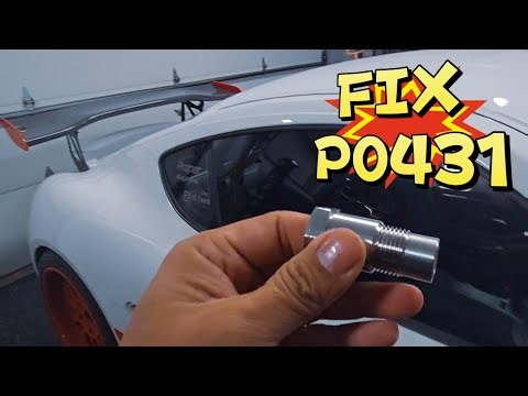 How to fix Porsche 987 P0431 code for catless header 02 sensor spacer