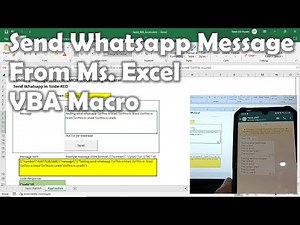 Send Whatsapp Message from Ms. Excel VBA Macro