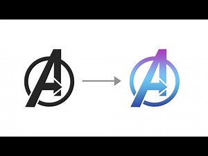 How to Recolour a PNG with a Gradient in Photoshop