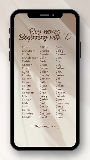 Boy Names Starting with C for Your Baby