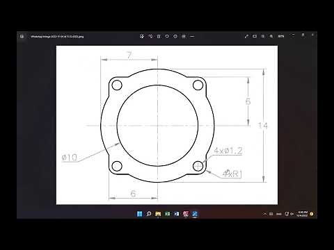 how to generate simple 2d drawing on mastercam 2021 part -1