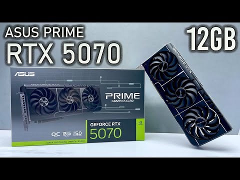 ASUS Prime GeForce RTX 5070 OC Edition 12GB Unbox Install Game Play