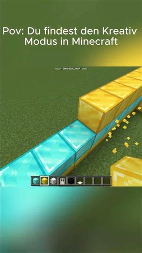 Pov: Du findest den Kreativ Modus in Minecraft