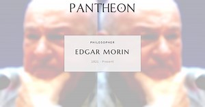 Edgar Morin Biography | Pantheon