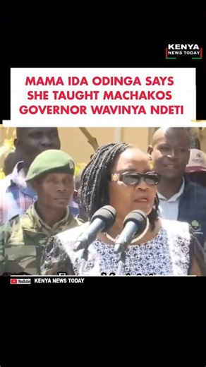 MAMA IDA ODINGA SAYS SHE TAUGHT MACHAKOS GOVERNOR WAVINYA NDETI #railaodinga #citizentvlive #fyp