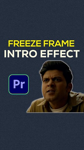 Bhavya Shah on Instagram: "Recreating Martin Scorsese’s effect! In Premiere Pro, “Freeze Frame” is a technique used to create a static image of a specific frame in your video clip. This is useful when you want to emphasize a particular moment in your video, or when you want to create a title card or outro screen. To create a Freeze Frame in Premiere Pro, you need to first locate the frame you want to freeze in your video clip. Then, you can either use the “Add Frame Hold” option in the context m