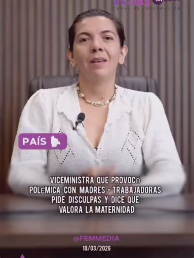 Disculpas de Durby Andrea Blanco sobre la maternidad