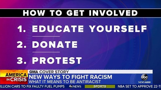 HOW TO BE ANTI-RACIST: "There’s no such thing as 'not racist' ...We're either being racist or anti-racist." Experts discuss steps people can take to spark change. https://gma.abc/2XwFtbx | Good Morning America