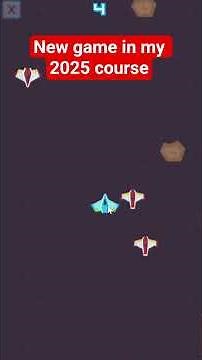 Space Shooter you learn to create in my 2025 course #gamedesign #godot #gamedev