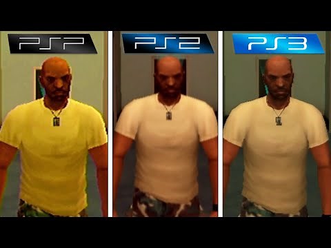 GTA Vice City Stories | PSP vs PS2 vs PS3 | Graphics Comparison