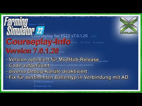 LS22 | Courseplay-Info - Version 7.0.1.20