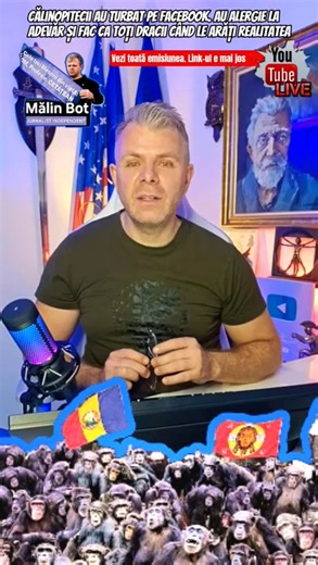 1.1K reactions · 74 shares | Călinopitecii: Isterie pe Facebook. Au alergie la adevăr și Fac ca toți dracii în fața realității Toată emisiunea e aici: https://www.youtube.com/live/LFRvyPwjmSI?si=VPgrvFBM5riXWYKl Special LIVE. Pahonțeala: Cea mai nesimțită și scumpă sfidare. Peste 10.000 €/luna pentru șeful SPP @reper | Malin Bot | Facebook
