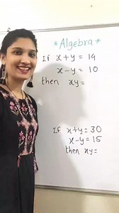 Maths Scam : Er Shweta Sonawane Chavan on Instagram: "Algebraic equations ( this trick is only usable for given equation) . . . #mathsscam #maths #shorts #edutok #edureel #educational #education #algebra #aptitude #competitive #apti #mpsc #cet #cat #banking #mathematics #mathematics_facts #addition #equations #didyouknow"