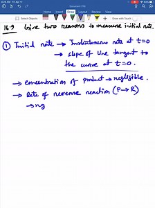 Give two reasons to measure initial rates in a kinetics study | Numerade