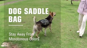 Dog Hiking Backpack,Outdoors Dog Saddle Bag with Dog Harness & Side Pockets for Medium & Large Dogs, Dog Travel Bag for Hunting Camping Hiking Travel…