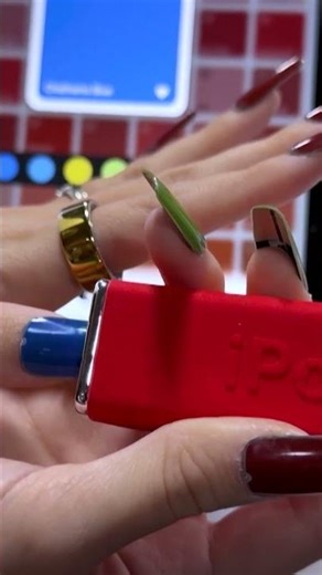 Color-changing smart nails unveiled at CES #shorts