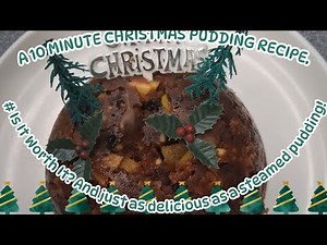 A 10 Minute MICROWAVE CHRISTMAS PUDDING Recipe, Will it live up to the HYPE?
