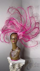 42 reactions · 5 comments | Dare to be different! A custom hot pink feather fascinator #kingdomcrowns | Kingdom Crowns | Facebook