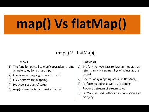Difference between map() and flatMap()