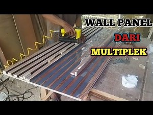 Membuat Partisi Wall Panel Dinding Dari Multiplek Dengan Tempat Penyimpanan