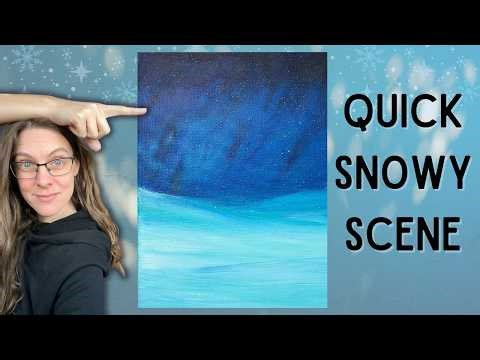 How You can Paint a Stunning Winter Background in 30 Minutes