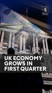 The UK economy grew in the first three months of 2025 by more than expected, and at the fastest rate in a year. Gross domestic product increased by 0.7 per cent between January and March, above the 0.6 per cent many economists had been forecasting. #Economy #UK #Money #News #Channel4News #C4News | Channel 4 News