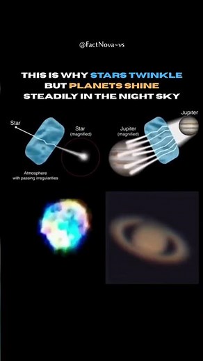 Why Stars Twinkle but Planets Don’t — The Science Behind Atmospheric Scintillation | #shorts