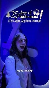 APPLE APP STORE AWARDS SHOWCASE VLOG 💫 *techmas day 5/25* #iphone #macbook #ipad #apps #shorts