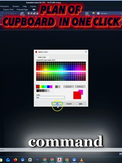 Create Cupboard Plan in AutoCAD in Just 5 Seconds ⚡ (Beginner Friendly) | #shorts