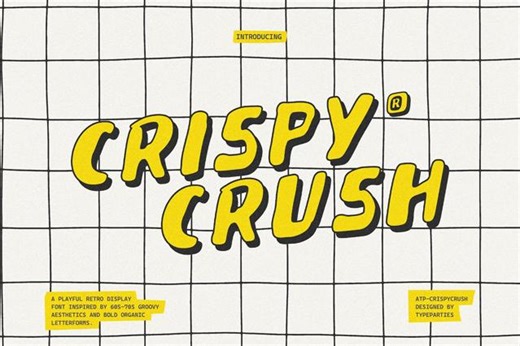 CrispyCrush - Retro Groovy Font