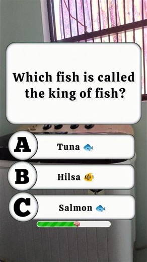Which fish is called the king of fish? 🤔 #quiz #trivia #shorts #quizshorts #gkquiz #usa #gk