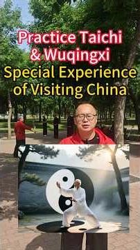 practice Taichi Kongfu, a very special experience during visit in China.
