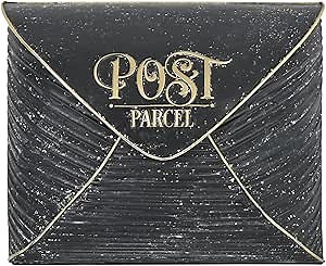 BIG FORTUNE Wall Mount Mailbox for House Outside,5" D x 13.8" W x 11.2" H,Vintage Metal Door Mailbox Antique Style Nostalgic Charm Home Decor Garden Vintage English Cottage Decor (Black)