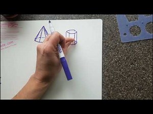 3D drawing pyramids prisms