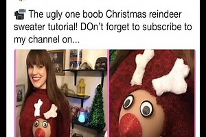 There is a "reindeerboob" hashtag and we’re not sure how we feel about it. 🎄🤔 GET MORE LIFE HACKS ==> on.rare.us/life | The Crowd