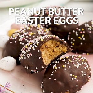 60K views · 1.7K reactions | Skip the store-bought candy this Easter and make homemade Peanut Butter Eggs! A super easy recipe that you can make with your kids! ➡️ https://laurenslatest.com/chocolate-covered-peanut-butter-easter-eggs/ | Lauren's Latest | Facebook