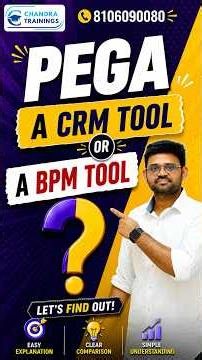 Is PEGA a CRM Tool or a BPM Tool? 🤔 | 60-Second Explanation