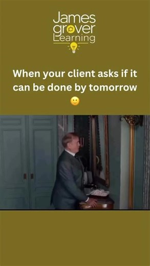 Client: Can it be done by tomorrow? 😬