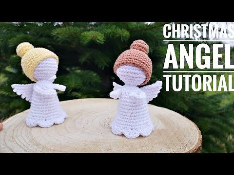 Part #1 How To Crochet Christmas Angel, Engel Häkeln Anleitung