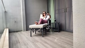 Patio Glider Swivel Rocker Chair: 1pcs Aluminum Alloy Ensemble 360° Swivel Rocking Glider Chair, Rust-Resistant Frame Cushions -Perfect for Backyard, Deck, Porch, Balcony (1 Glider Chair& 1 Ottoman)