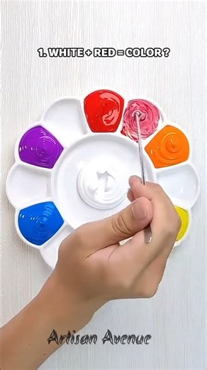Paint mixing 🎨 ! Come see what red + green makes?