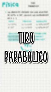 F: TIRO PARABOLICO