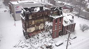 48K views · 620 reactions | After a massive fire and partial collapse, here’s what we found left of a South Side building when Drone 11 flew over it this morning: https://wpxi.tv/3tG1nqQ | WPXI-TV Pittsburgh | Facebook