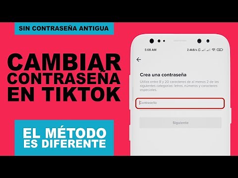 Cómo CAMBIAR LA CONTRASEÑA en TikTok