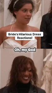 Bride's Hilarious Dress Reactions! #foryoupageシ #foryouシ #foryourpage #wedding #bridal #gown #isaidyes #SayYesToTheDress | Say yes to dress Fan