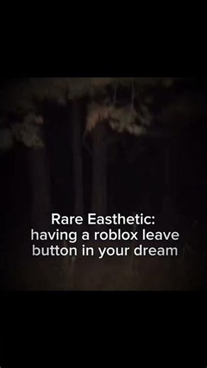 having a roblox leave button in your dream
