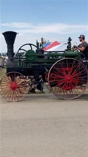 Slow but steady. Antique case traction steam engine on the move. #tractionengine #historicengland