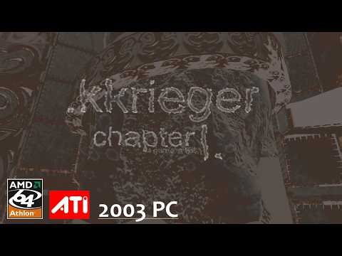 .kkrieger — Frame-rate on 2003 PC (Athlon64 3200+ / ATi Radeon 9800XT / Audigy 2 / Windows XP)